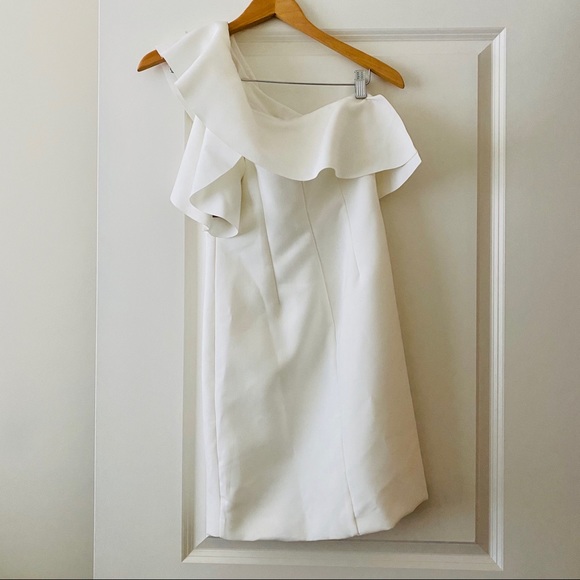 White Ruffle Dress - Picture 3 of 5